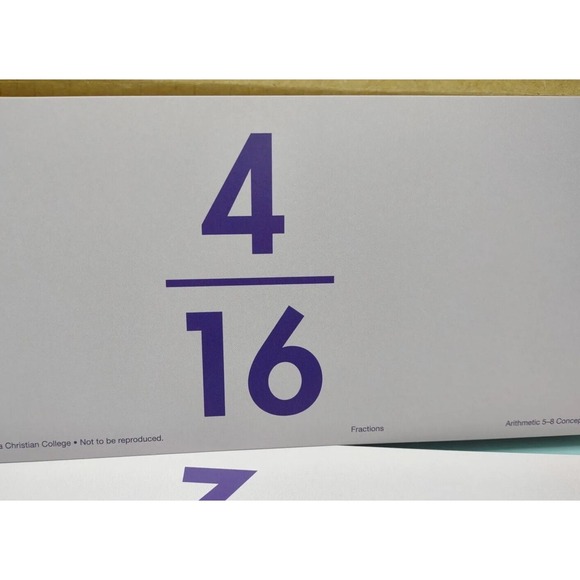 Abeka Arithmetic 5-8 Concept Cards Flash Cards Division Mathematics Flash Cards - Picture 12 of 16